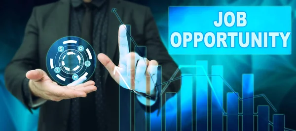 Kézírás Jel Job Opportunity Internet Concept Lehetőséget Foglalkoztatás Vagy Lehetőséget — Stock Fotó