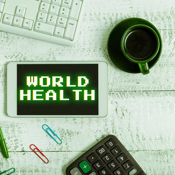 Inspiration Showing Sign World Health Business Idea World Day Action — Stock Photo, Image