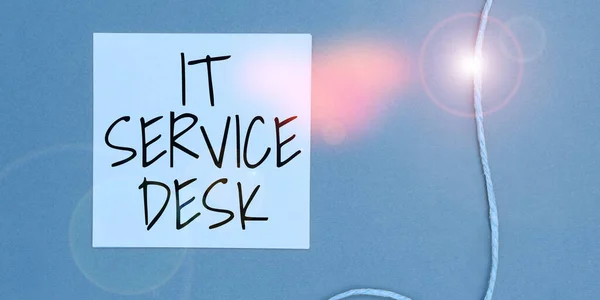 Handwriting Text Service Desk Concept Meaning Technological Support Online Assistance — Foto Stock