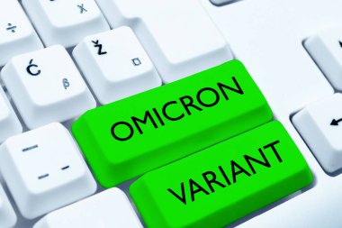Yeni bir tür koronavirüsün sebep olduğu Omicron Sapması, iş yaklaşımının hafif ve şiddetli solunum hastalıklarına yol açtığını gösteren metin işareti