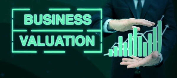 Inspiration Showing Sign Business Valuation Conceptual Photo Determining Economic Value — Stock Photo, Image