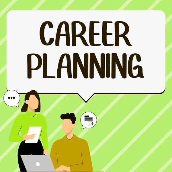 Handwriting Text Career Planning Concept Meaning List Goals Actions You — 스톡 사진