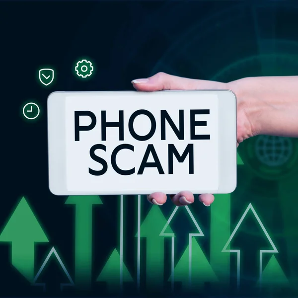 Text Showing Inspiration Phone Scam Business Showcase Getting Unwanted Calls — ストック写真