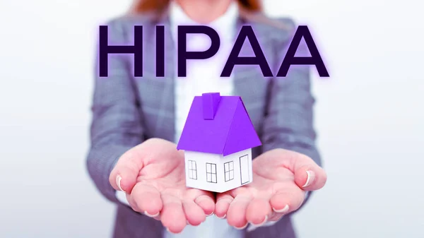 Wyświetlacz Koncepcyjny Hipaa Koncepcja Oznaczająca Akronim Oznacza Odpowiedzialność Ubezpieczenie Zdrowotne — Zdjęcie stockowe