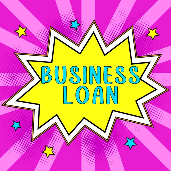 Text Zeigt Inspiration Business Loan Konzept Bedeutet Credit Mortgage Financial — Stockfoto