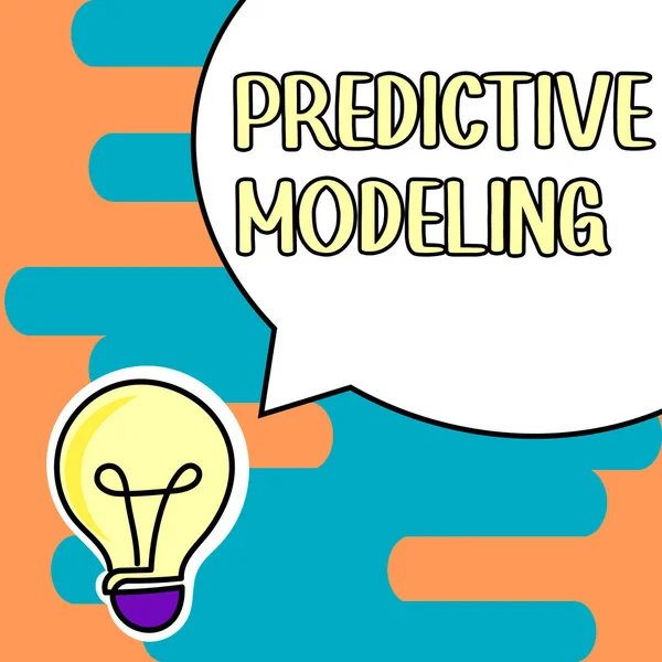 텍스트 Predictive Modeling 분석에 구동되는 — 스톡 사진