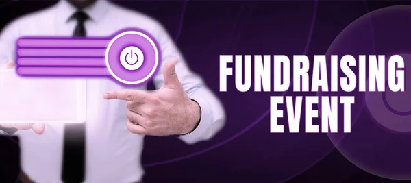 Conceptual Display Fundraising Event Business Overview Campaign Whose Purpose Raise —  Fotos de Stock