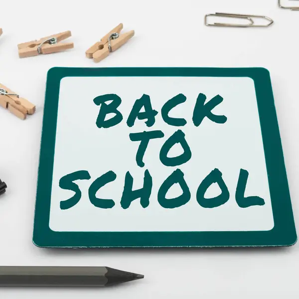Handstil Text Tillbaka Till Skolan Business Approach Nya Lärare Vänner — Stockfoto