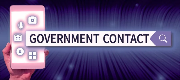 Text Showing Inspiration Government Contact Business Concept Debt Security Issued — Stock Photo, Image