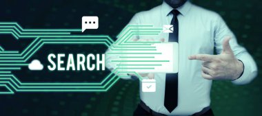 Kavramsal başlık araması, Sözcük üzerine yazılmış bir şeyi dikkatlice arayarak veya arayarak bulmaya çalış