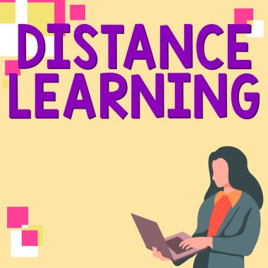 İnternet üzerinden yayınlanan işaret dili öğrenme, iş konsepti eğitim derslerini gösteren bir ilham kaynağı