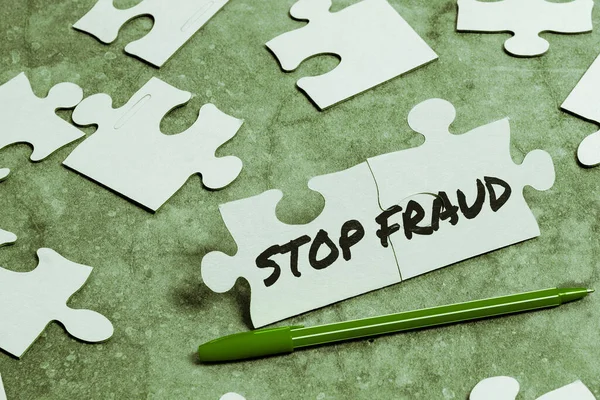 Conceptual Display Stop Fraud Business Concept Campaign Advices People Watch — Φωτογραφία Αρχείου
