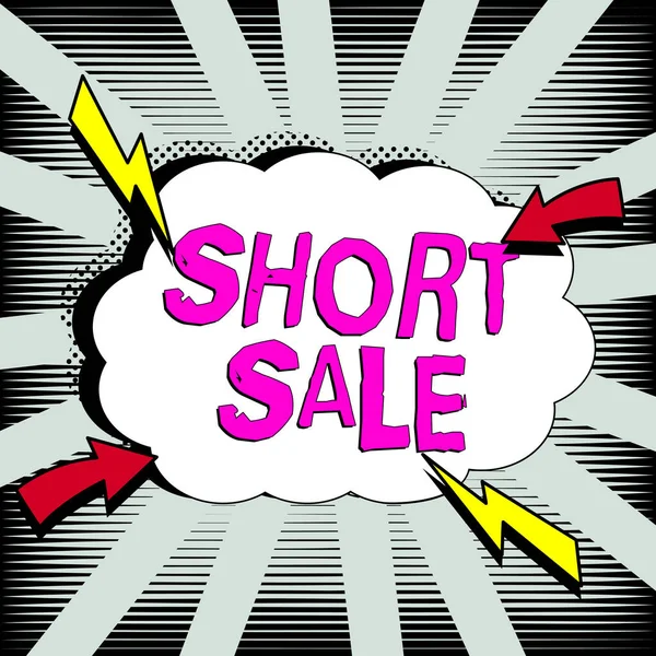 Conceptual Display Short Sale Internet Concept Home Offered Price Less — Stock Photo, Image