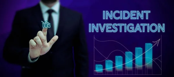 Inspiration Visar Tecken Incident Investigation Affärsidé Ansvarig För Integriteten Händelsen — Stockfoto