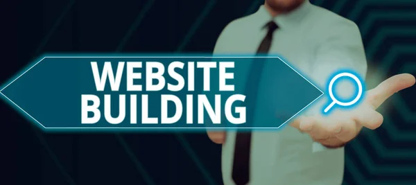 Conceptual Display Website Building Business Concept Tools Typically Allow Construction — Stock Photo, Image
