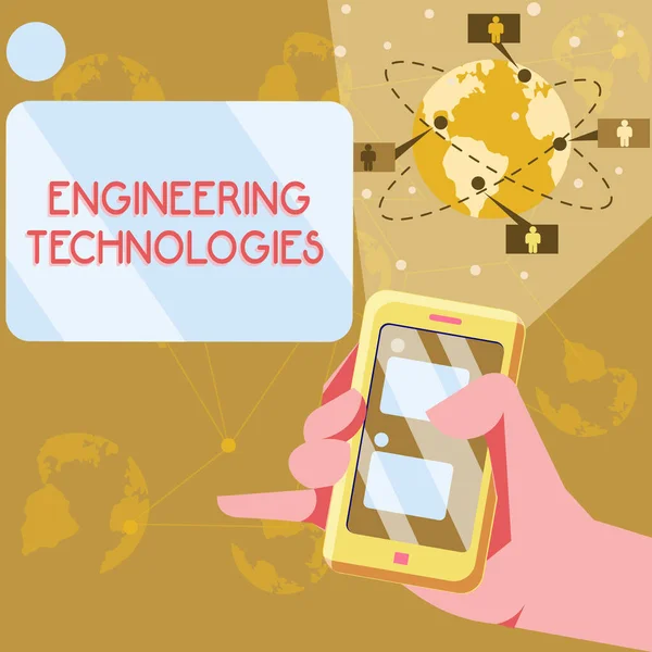 Conceptual Caption Engineering Technologies Word Deal Physical Mathematical Based Engineering — 스톡 사진
