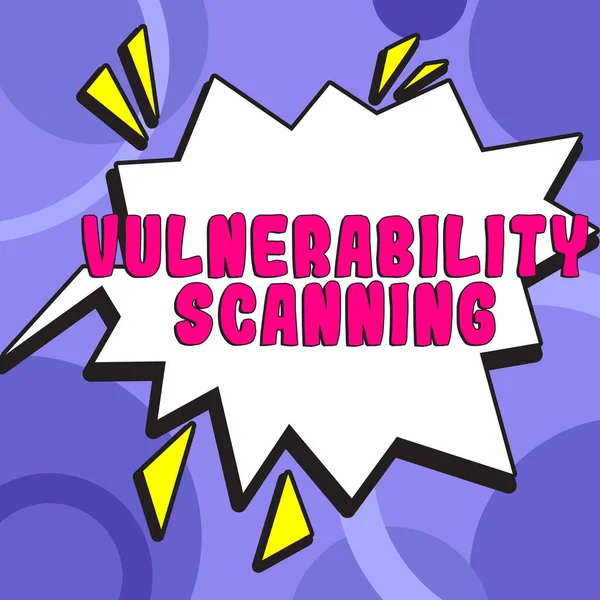 Scrittura Mano Testo Vulnerabilità Scansione Word Definire Identificazione Priorità Vulnerabilità — Foto Stock