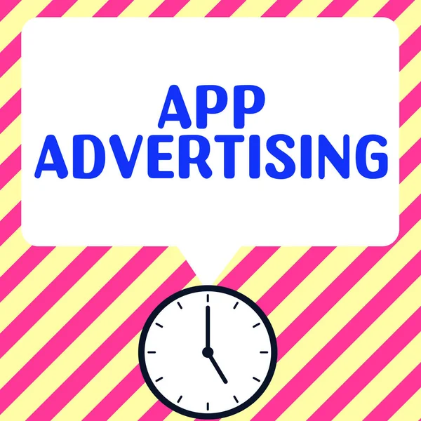 Conceptual Display App Advertising Internet Concept Fejlesztők Kapnak Fizetést Hogy — Stock Fotó