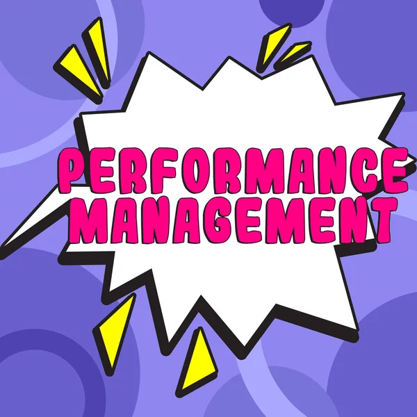 Text Som Visar Inspiration Performance Management Internet Concept Förbättra Medarbetarnas — Stockfoto