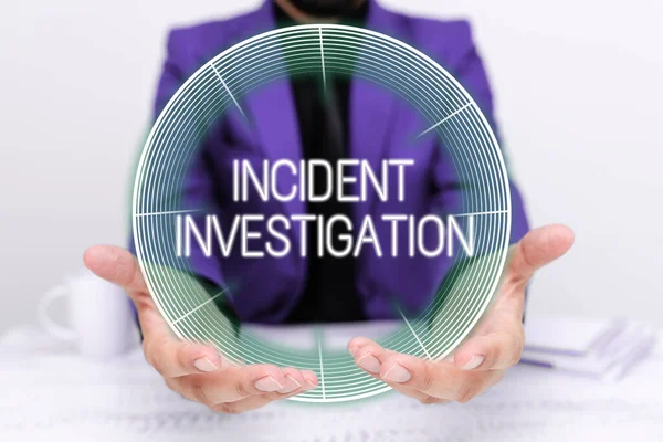 Inspiration Showing Sign Incident Investigation Business Showcase Responsible Integrity Incident — Photo