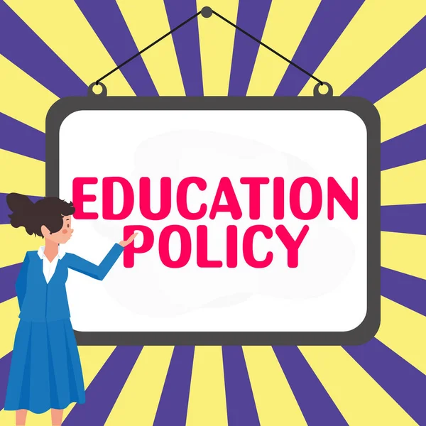 Koncepcionális Megjelenítés Oktatáspolitika Üzleti Szemlélet Tanítási Tanulási Módszerekkel Foglalkozó Tanulmányi — Stock Fotó