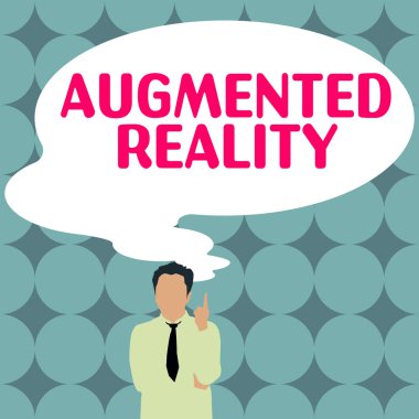 Handwriting text Augmented Reality, Word Written on technology that imposes computer image on the real world