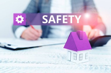 Tehlike risklerine yol açmayacak şekilde korunma durumu, iş konsepti konsepti.