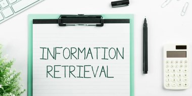 El yazısı işareti Bilgiye Erişim, Kavram anlamı verilerin saklandığı ve bulunabileceği bir yer