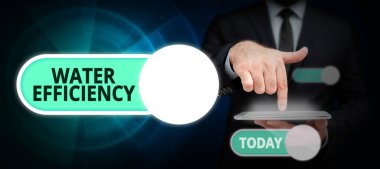 Metin Su Verimliliği yazılıyor, Gereken su miktarını ölçerek su atığını azaltmak için yazılan Sözcük