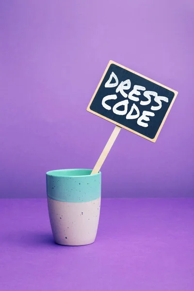 Conceptual Display Dress Code Word Written Accepted Way Dressing Particular — 스톡 사진