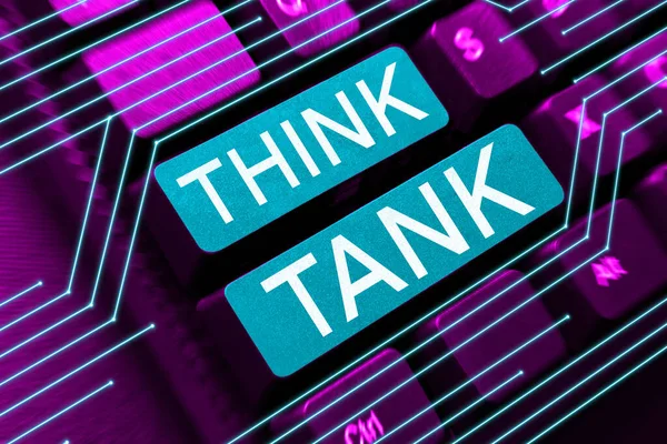 Κείμενο Που Δείχνει Έμπνευση Think Tank Word Thinking Innovative Valuable — Φωτογραφία Αρχείου