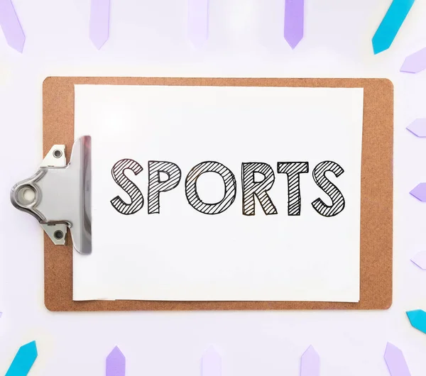 概念表示スポーツ コンセプト活動を意味する物理的な運動やスキル個人やチームの競争 — ストック写真
