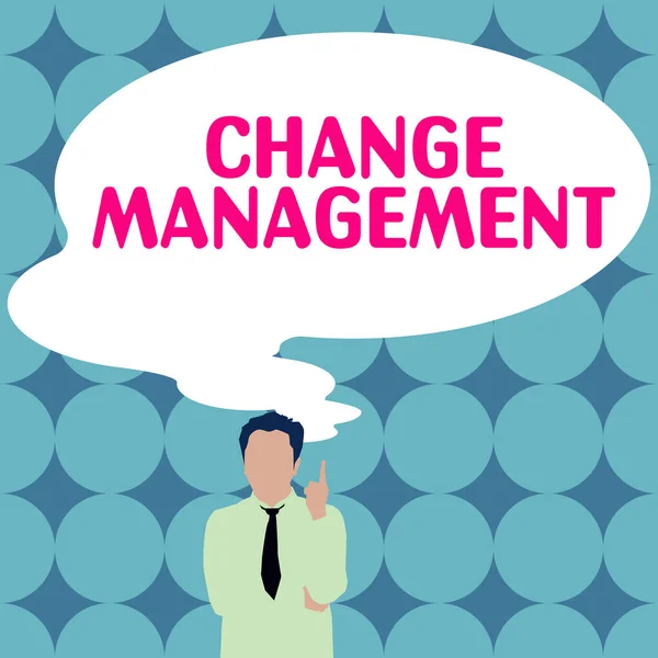 Inspiration Showing Sign Change Management Internet Concept Replacement Leadership Organization — Foto de Stock