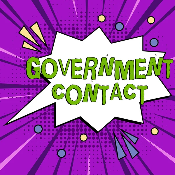 Didascalia Testo Che Presenta Government Contact Internet Concept Titoli Debito — Foto Stock