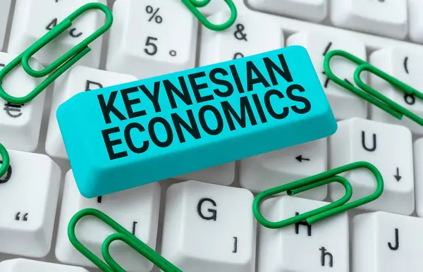 Tekst Bijschrift Presenteren Keynesiaanse Economie Woord Voor Monetaire Fiscale Programma — Stockfoto