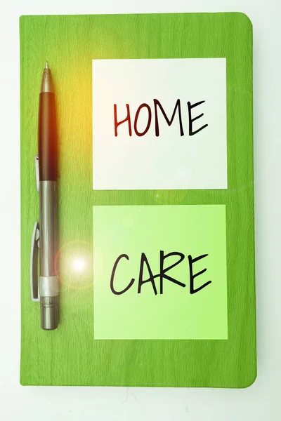 Handschrifttekst Home Care Business Concept Plaats Waar Mensen Beste Service — Stockfoto