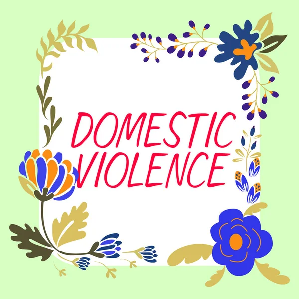 Writing Displaying Text Domestic Violence Conceptual Photo Violent Abusive Behavior — Photo