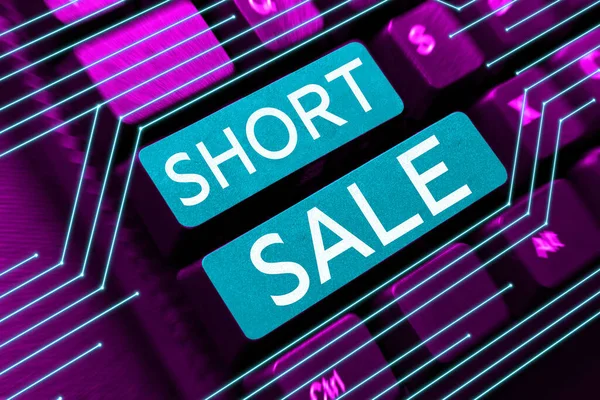 Inspiration Showing Sign Short Sale Word Written Home Offered Price — Stock Photo, Image