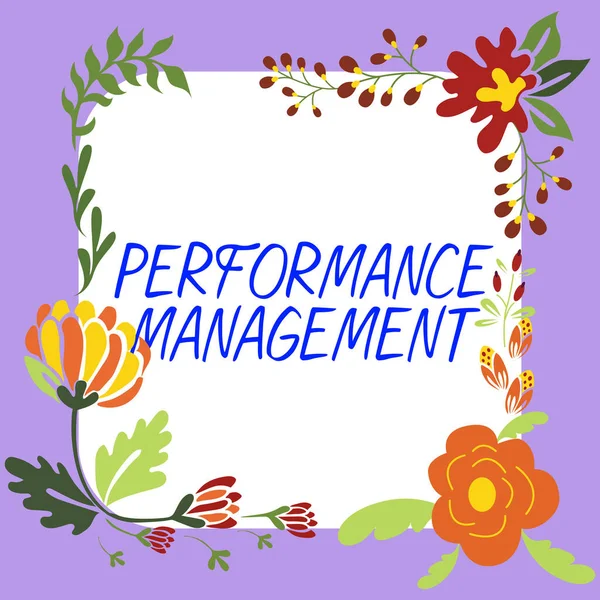 Text Som Visar Inspiration Performance Management Internet Concept Förbättra Medarbetarnas — Stockfoto