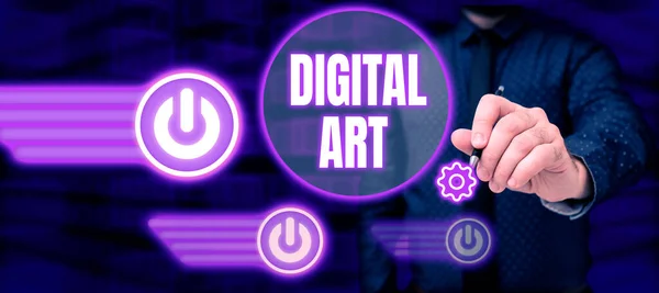 Legenda Conceitual Arte Digital Internet Uso Conceitual Habilidade Imaginação Criativa — Fotografia de Stock