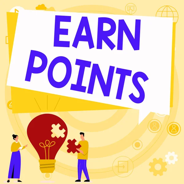Handwriting Text Earn Points Business Overview Get Praise Approval Something — ストック写真