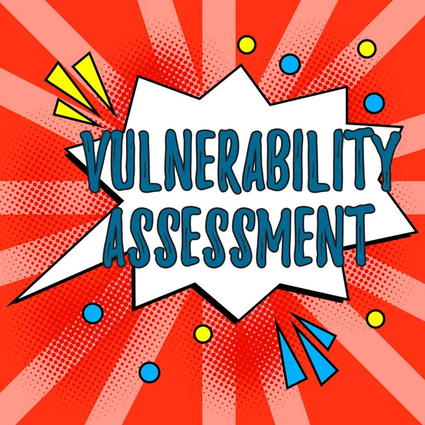 Text Showing Inspiration Vulnerability Assessment Business Approach State Being Exposed — Stock Photo, Image