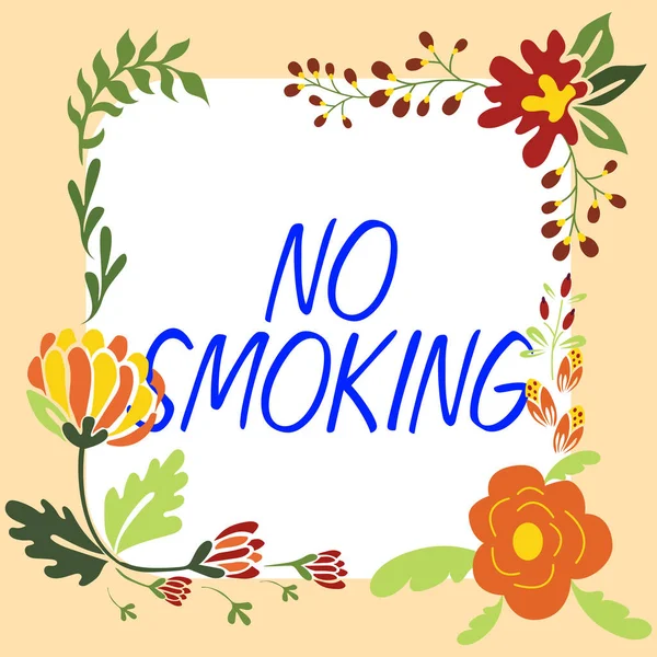 Szöveg Megjelenítése Dohányzás Üzleti Megközelítés Dohányzás Tilos Ezen Helyen — Stock Fotó