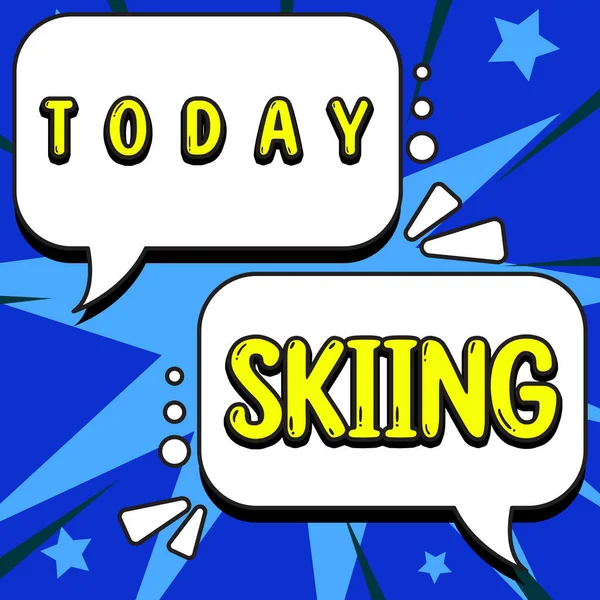 展示滑雪板的运动 商业展示在滑雪板上旅行的动作 特别是作为运动或娱乐 — 图库照片