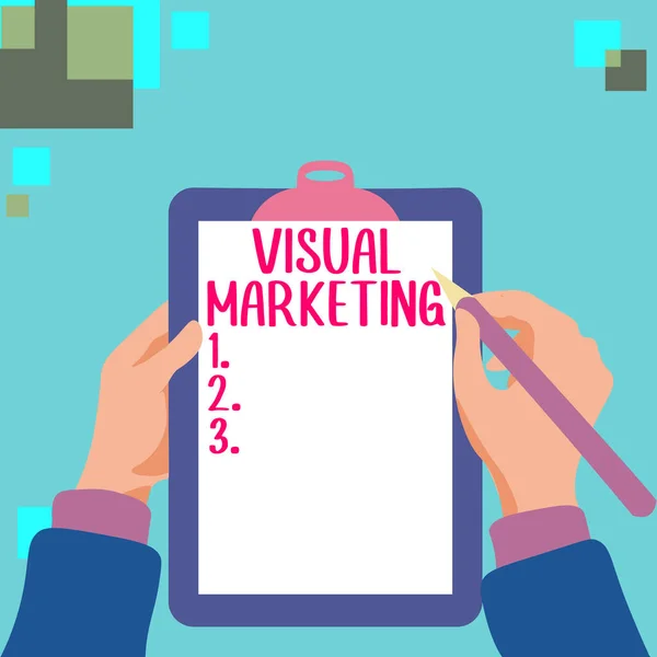 Τίτλος Κειμένου Που Παρουσιάζει Visual Marketing Επιχειρηματική Επισκόπηση Που Συνδέει — Φωτογραφία Αρχείου
