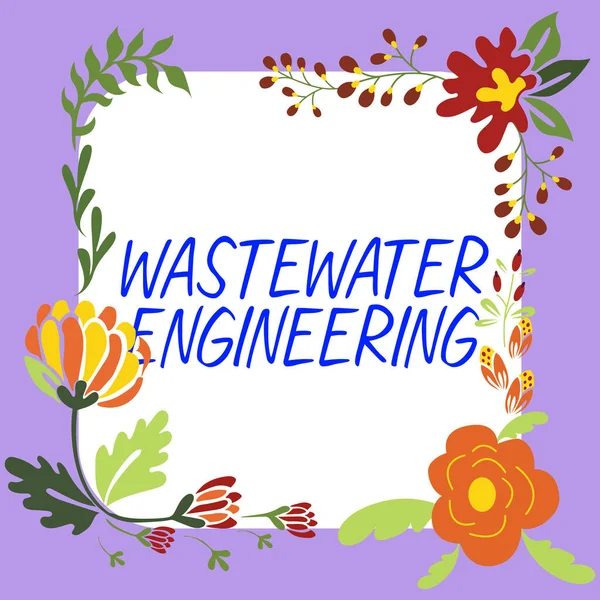 Концептуальный Заголовок Wastewater Engineering Business Approach Engineering Methods Improve Sanitation — стоковое фото