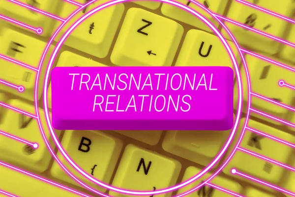 Texte Inspirant Transnational Relations Internet Concept International Global Politics Relations — Photo