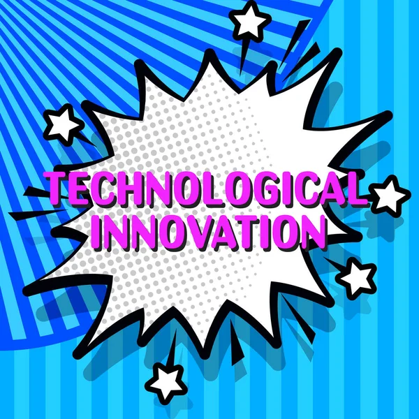 Handschrift Text Technologische Innovation Wort Für Neue Erfindungen Aus Technischem — Stockfoto