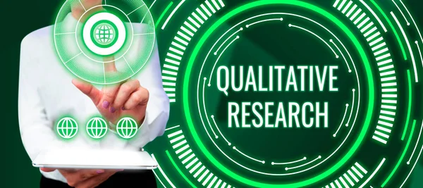 Text Ukazující Inspiraci Kvalitativní Výzkum Koncepce Znamenající Certified Perform Job — Stock fotografie