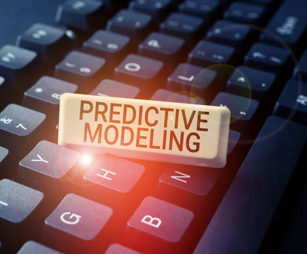 Koncepční Titulek Prediktivní Modelování Strategie Údržby Koncepce Internetu Řízená Prediktivní — Stock fotografie